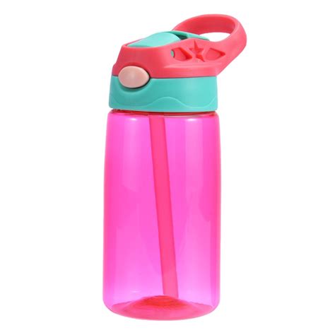 Kids Children Straw Water Bottle Plastic Drinking Cup Leak Proof ...