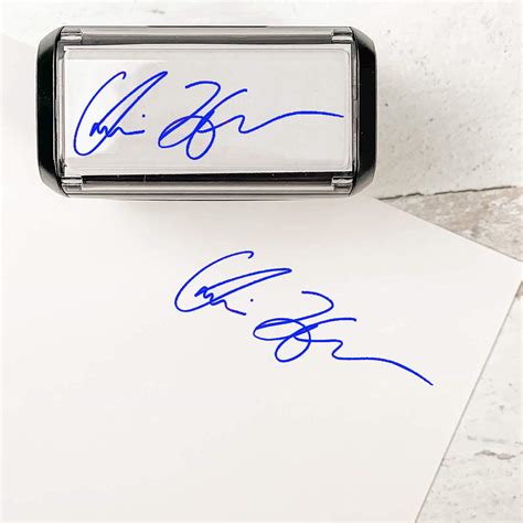 Buy Custom Signature Stamp - Self Inking Personalized Signature Stamp ...