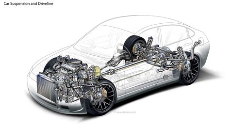 Technical illustration, Beau and Alan Daniels. - Generic cutaway car.