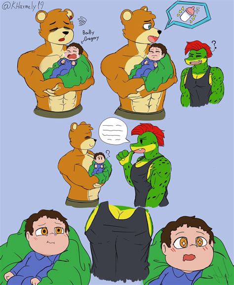 FNAF SECURITY BREACH FREDDY X MONTY YAOI🐻🐊🧡💚 | Fnaf, Fnaf funny, Fnaf ...