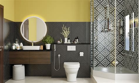 Vibrant Yellow Bathroom Design Ideas For You | DesignCafe