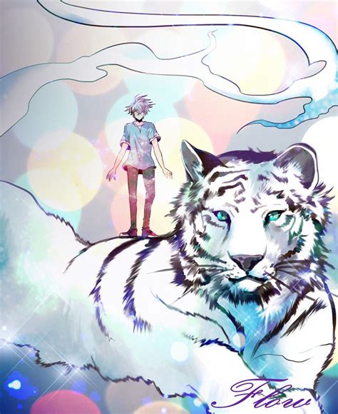 Cool White Tiger Art: A Stunning Illustration from #flow Webtoon