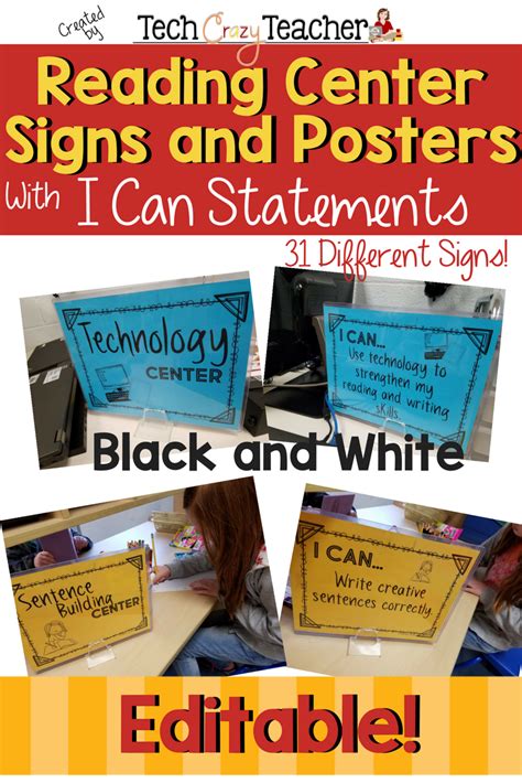 Center signs and posters can make your literacy centers so much more ...