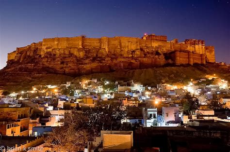 Jodhpur & Mehrangarh Fort at Night - a photo on Flickriver