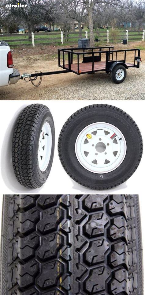 a trailer with wheels and tires is shown in three different views ...