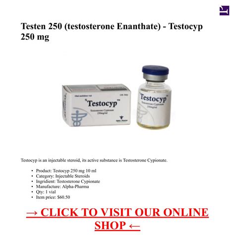 Testen 250 (testosterone Enanthate) - Testocyp 250 mg 1 vial 10 ml.pdf | DocDroid