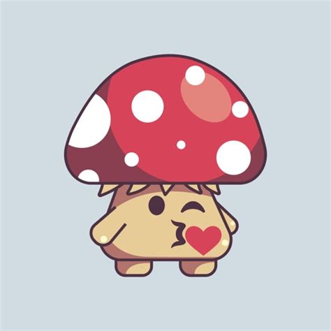 Mushroom Cute Emoji Stickers | iPhone & iPad Game Reviews | AppSpy.com