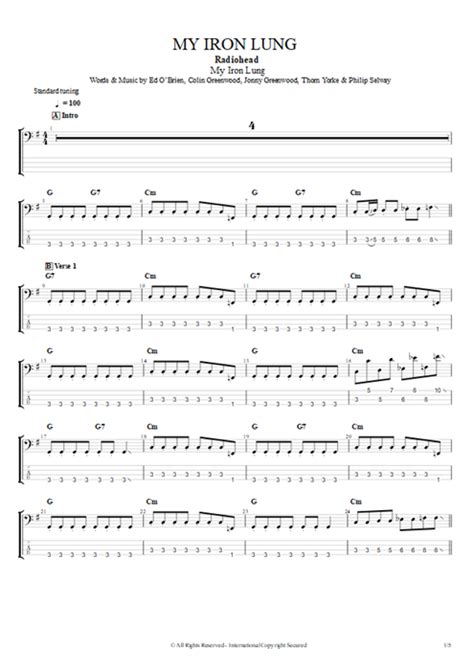 My Iron Lung Tab by Radiohead (Guitar Pro) - Full Score | mySongBook