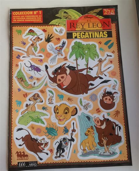 4 Lion King Extra Big Sticker sheets Disney Maxi Stickers | Etsy