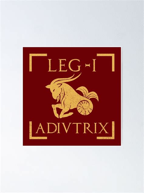 "Legio I Adiutrix Capricorn Emblem Roman Legion" Poster by zeno27 | Redbubble