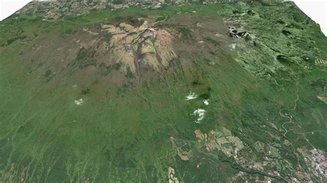 Volcano Hallasan South Korea - 3D Model by clickshop3d