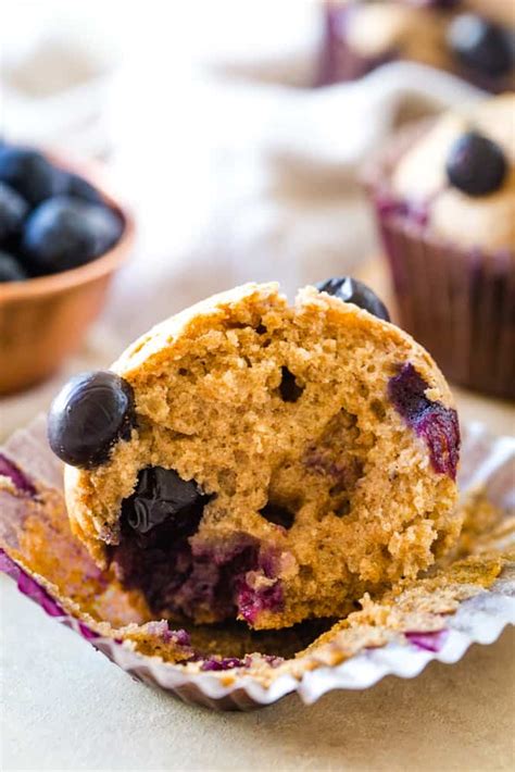 Low Fat Blueberry Muffins - The Seaside Baker