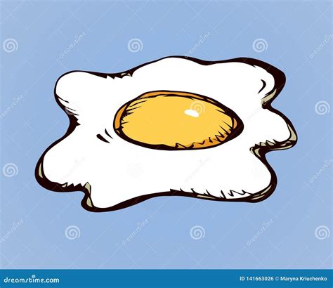 Huevos Revueltos Gráfico Del Vector Ilustración del Vector ...