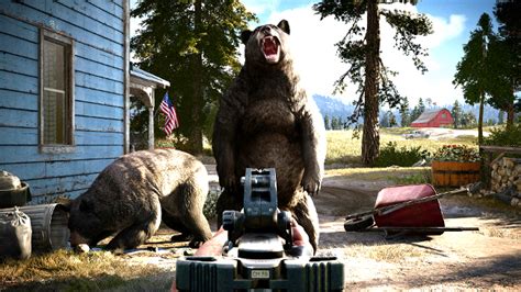 'Far Cry 5' Lets You Team Up With A Bear Named 'Cheeseburger'