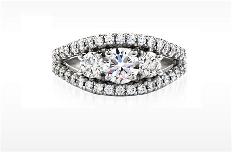 hearts on fire engagement ring wedding band