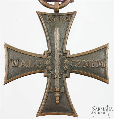 pre-WW2 Polish Cross of Valour Numbered – Sarmatia Antiques