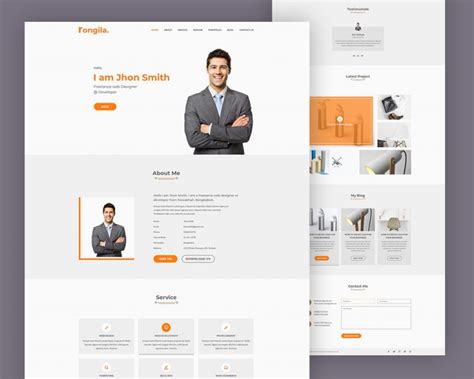 Free Portfolio Website Templates Html Css