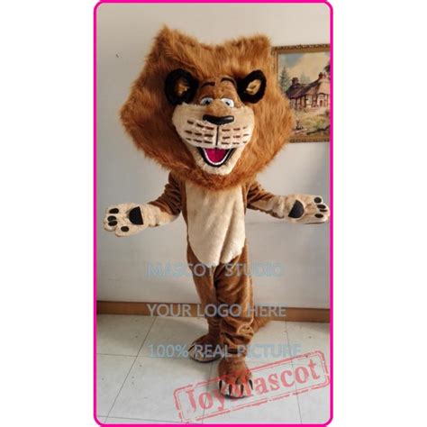 Cartoon Lion Mascot Alex Costume