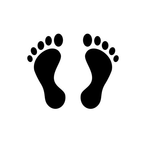 Foot print icon. Vector illustration bare foot symbol on white background. 21213427 Vector Art ...