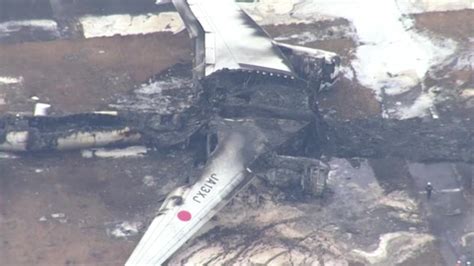 Aerial footage of Japan Airlines wreckage reveals extent of plane fire | News | Independent TV