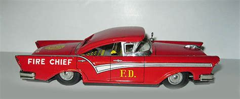 Toymaster Chrysler Fire Chief Car - Antique Toys Library