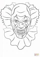 Scary Clown coloring Page  Free Printable Coloring Pages sketch template