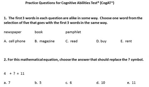 Cogat Practice Test Grade 2 Pdf - Maryann Kirby's Reading Worksheets