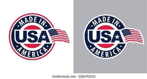 Made Usa United States America Composition Stock Vector (Royalty Free ...