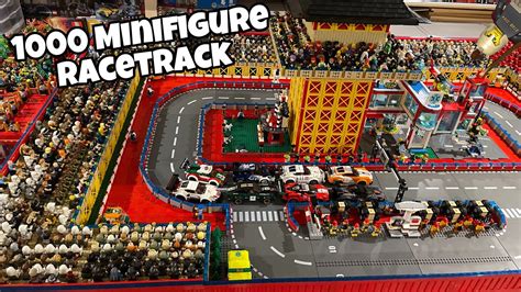 LEGO Racetrack Stadium With Over 1000 Minifigures - YouTube