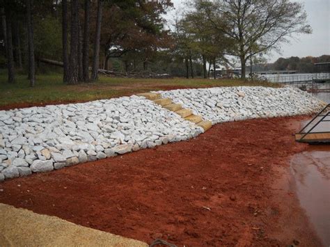 Riprap and Rip Rap River Rock Lake Norman | CTC Grading & Hauling | Landscaping with rocks ...