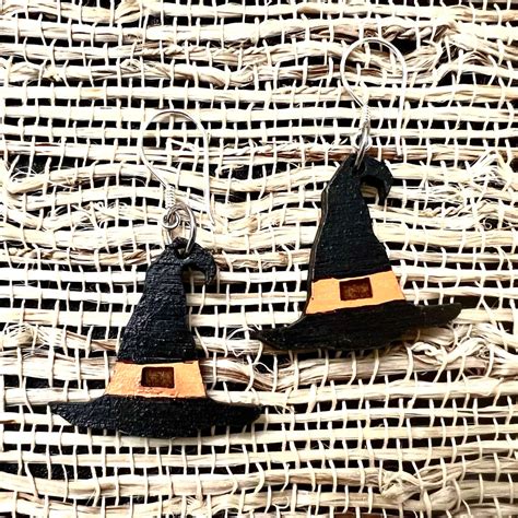 Halloween Witch Hat Earrings – Glowforge Shop