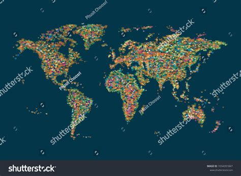 Heart-shaped world map - Royalty Free Stock Photo 1034391847 - Avopix.com