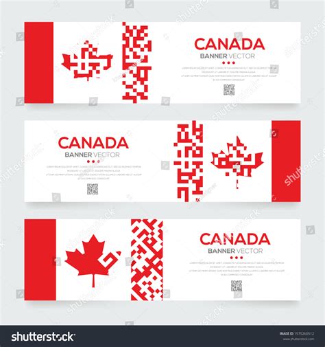 Banner Flag Canada Vector Illustration Stock Vector (Royalty Free) 1575260512 | Shutterstock