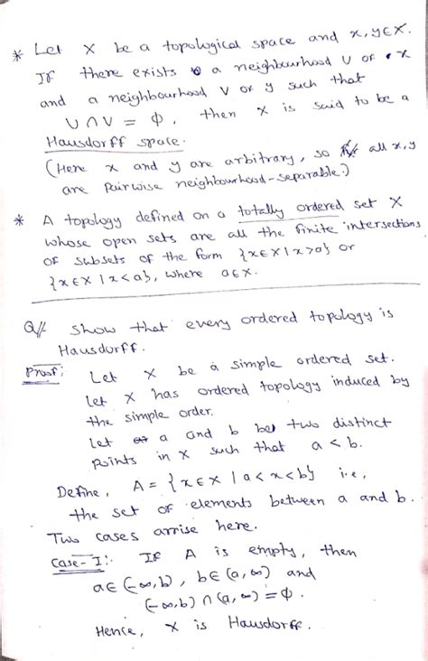 Show that every order topology is Hausdorff. - WizEdu
