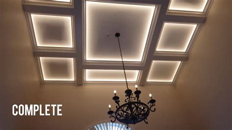 Coffered Ceiling Lighting Design - How To Install Coffered Ceilings Think Wood : Recessed ...