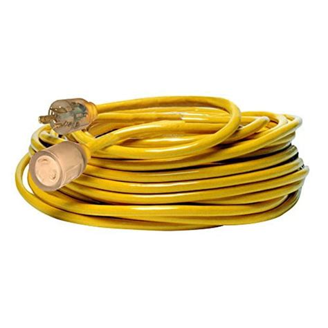 Yellow Jacket 2992 10/3 Extra Heavy-Duty 20-Amp Premium SJTW Contractor Extension Cord with ...