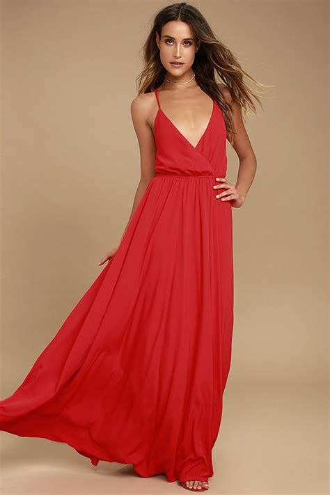 The Everything's All Bright Red Backless Maxi Dress is here to brighten up all your special days ...