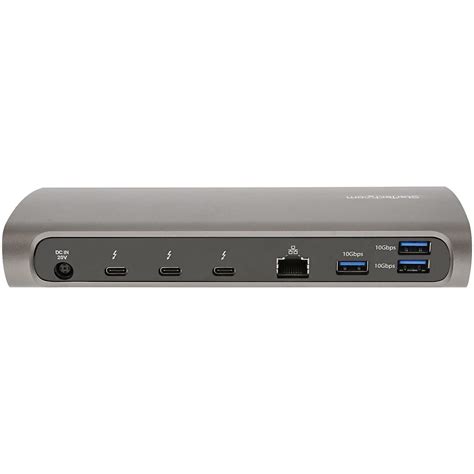 Startech .com Thunderbolt 4 Dock, 96W Power Delivery, Single 8K / Dual Monitor 4K 60Hz, 3x TB4 ...