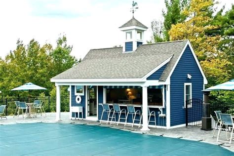 pool house shed backyard ideas with pool and bar pool shed with bar ...