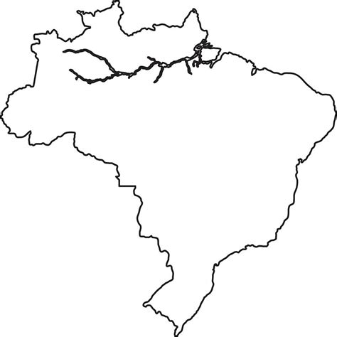 Printbale Brazil Blank Map – Free download and print for you.