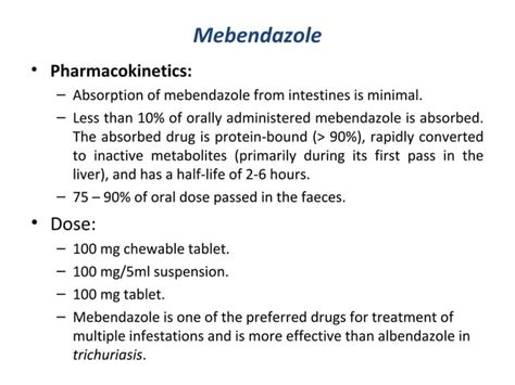 Anthelmintic drugs