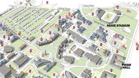 Nc A&t Campus Map - Map Of Rose Bowl