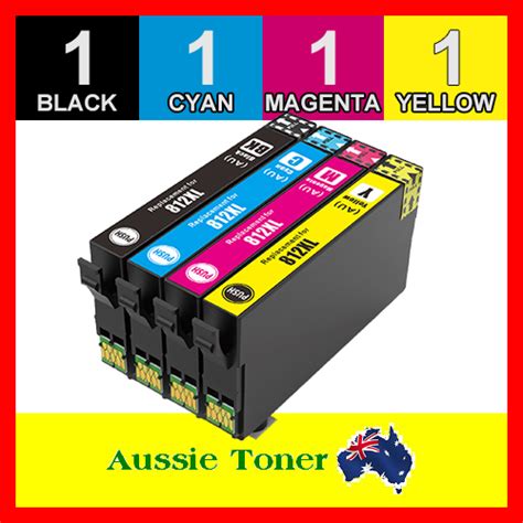 4x Generic Ink 812 812XL for Epson WorkForce Pro WF-7830 WF-7840 WF ...