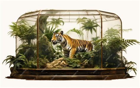 Premium AI Image | Sustainable Practices in Tiger Enclosure Design on a ...