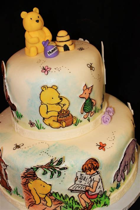 Layers of Love: Hand Drawn Winnie the Pooh cake | Winnie the pooh cake ...