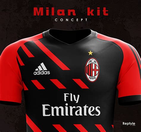 AC Milan kit concept on Behance