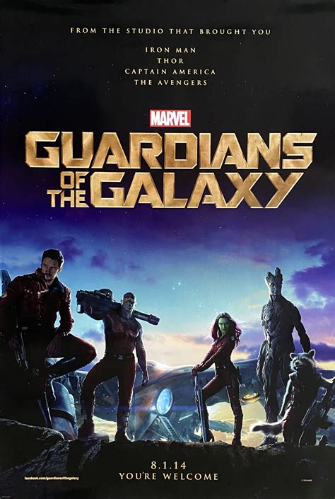 Original Guardians of the Galaxy Movie Poster - Original Film Poster