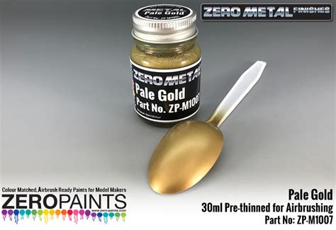 Pale Gold Paint - 30ml - Zero Metal Finishes | ZP-M1007 | Zero Paints