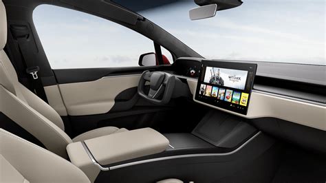 Tesla Model X updated with new interior, gaining the yoke-style wheel - Autoblog