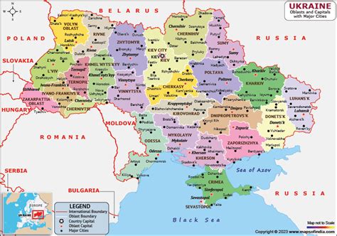 Political Map Of Ukraine Nations Online Project, 45% OFF